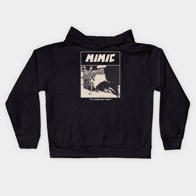 Mimic Frieren Gloomy Halftone Fanart Design Kids Hoodie by Gloomeeey